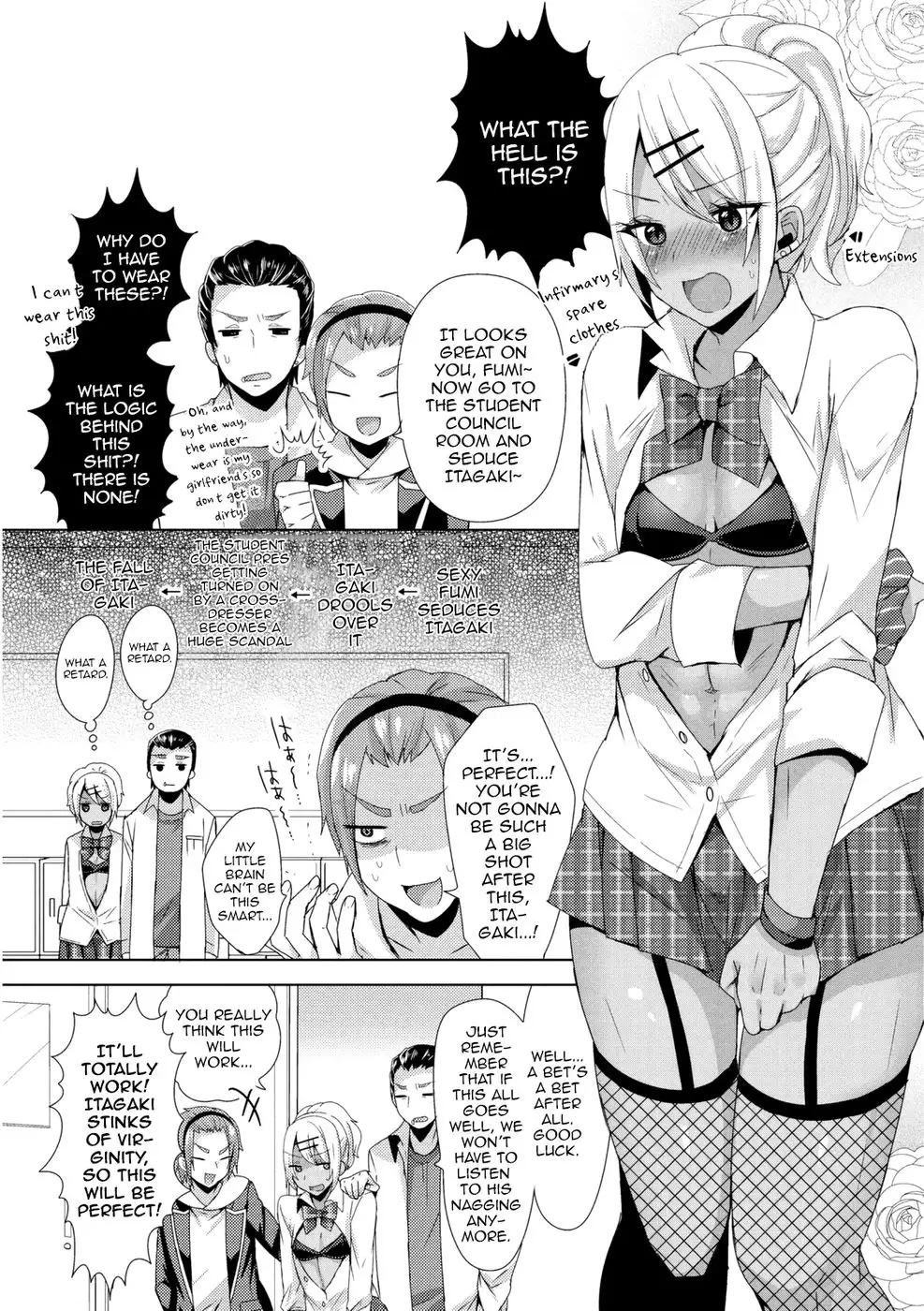Josou Gyarukosu de Doutei Kaichou o Gyaku Rape seyo